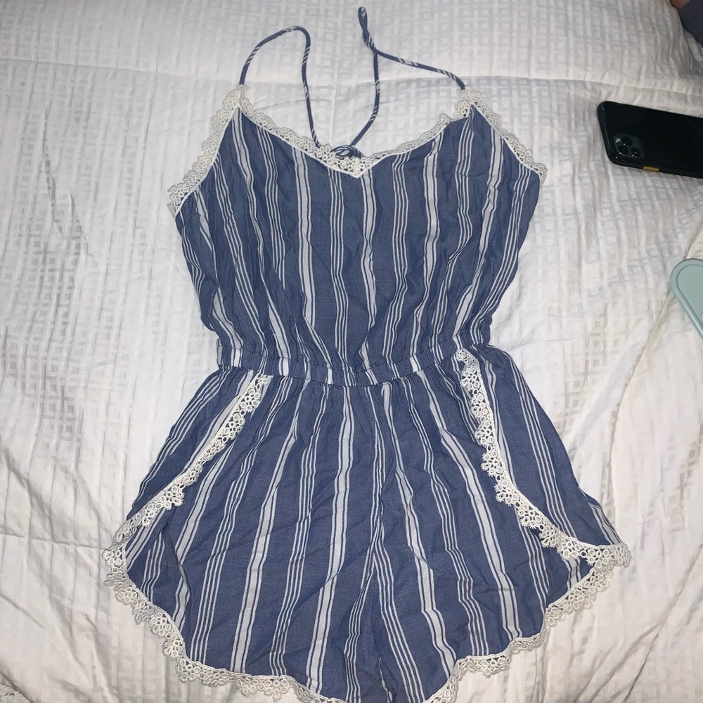 Striped romper